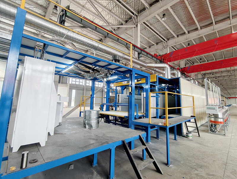 新海绵发泡生产线完成安装