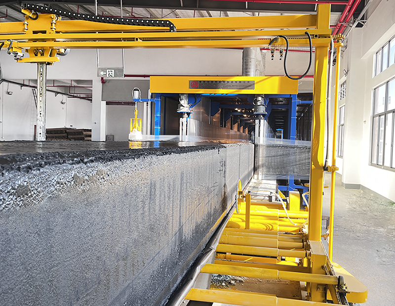 全自动海绵发泡线一次试机成功